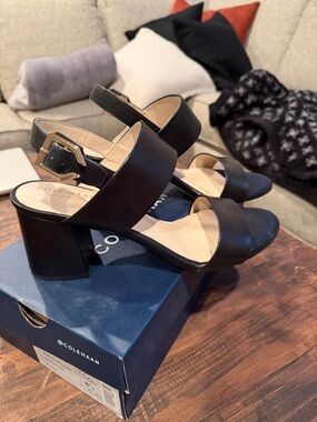 Block sandals new with box